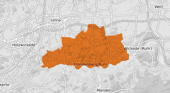Mietspiegelkarte Fröndenberg Ruhr